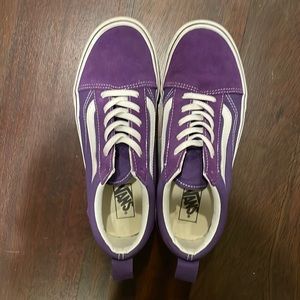 Vans Original Royal Purple slip ons - TCU, K-State, Northwestern colors…